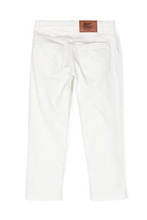 pantalone in cotone bianco ETRO KIDS | GU6Q10G0064101